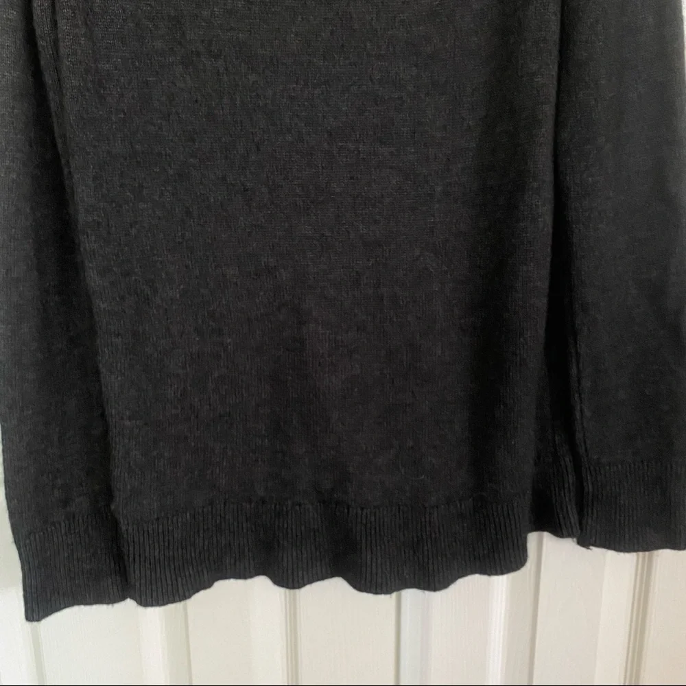 Calvin Klein Wool Blend Klein Logo Pullover Sweater In Gray Size S
